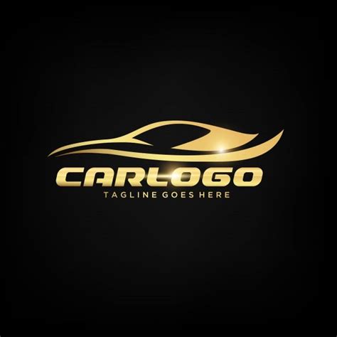 Gold Car Logo Design Descarga gratuita de plantilla en Pngtree | Станция технического ...