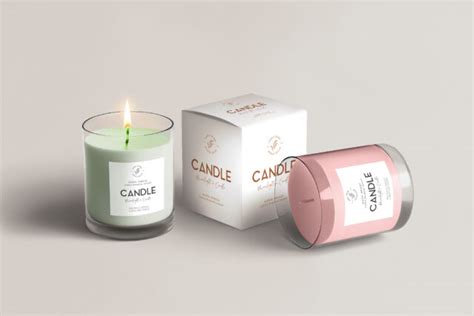 Free Packaging Glass Candle Mockup | Mockuptree