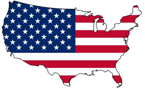 Us Flag Clip Art Graphic Free Download Usa Wall Map Usa Flag Map Png ...