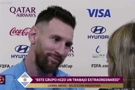 Lionel Messi gets emotional during viral World Cup interview