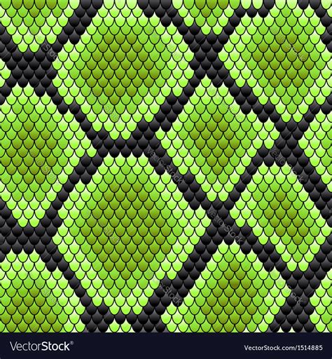 Green seamless pattern of reptile skin Royalty Free Vector