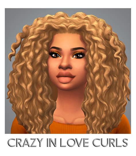 Simblr Sims 4 Curly Hair, Sims Hair, Curly Hair Styles, Styling Iron, Styling Tools, The Sims 4 ...