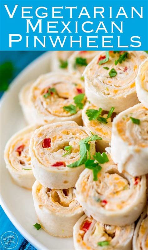 Vegetarian Mexican Pinwheels | A great vegetarian snack, perfect for pot lucks and backyard ...