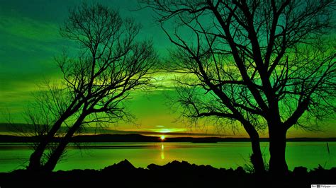 Green Sunset Wallpapers - Top Free Green Sunset Backgrounds - WallpaperAccess