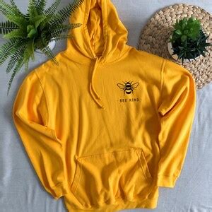 BEE KIND Hoodie Hooded Sweater Sweatshirt, Save the Bees Hoodie, Eco ...