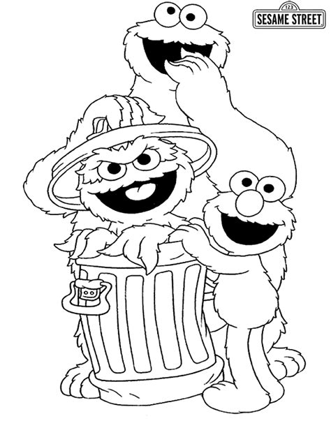 Elmo Sesame Street Coloring Pages