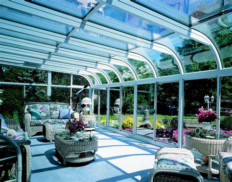 Glass Roof SunRoom Sunroom curved glass roof sunrooms eave - Oxilo