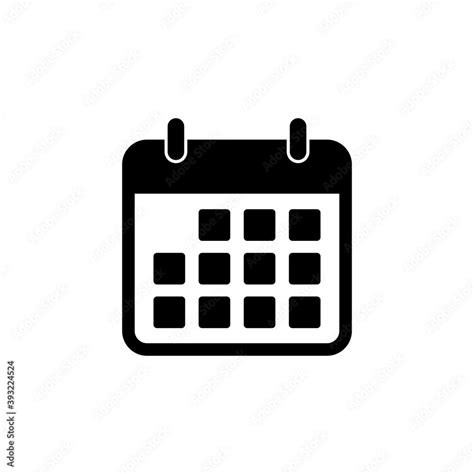 Calendar icon vector. Calender symbol. calendar vector icon Stock Vector | Adobe Stock