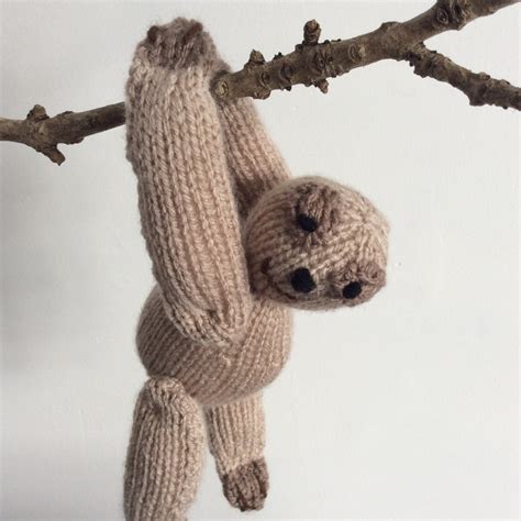 Sloth Knitting Pattern Plushie Soft Toy Pattern Stuffed Animal - Etsy