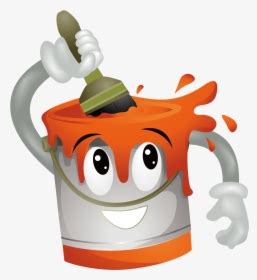 Transparent Paint Bucket Clipart - Animated Paint Bucket Png, Png Download - kindpng