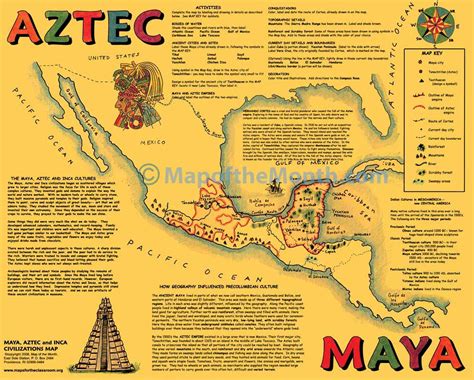 Maya/Aztec/Inca Map - Maps for the Classroom