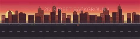 2D Street and Road Backgrounds Pack by Arludus