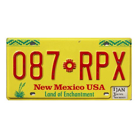 2013 New Mexico #087-RPX | Real New Mexico Plates