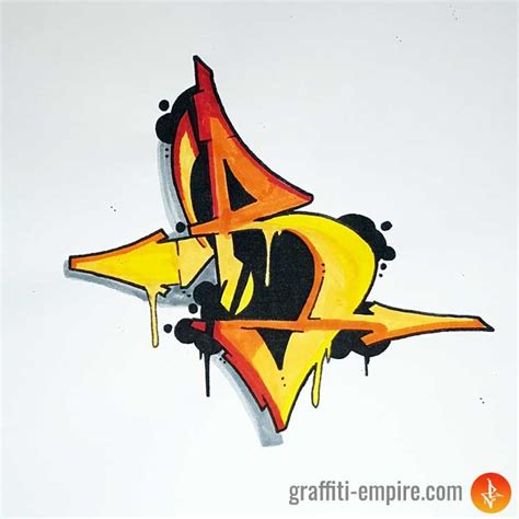 B in graffiti - ladegauto