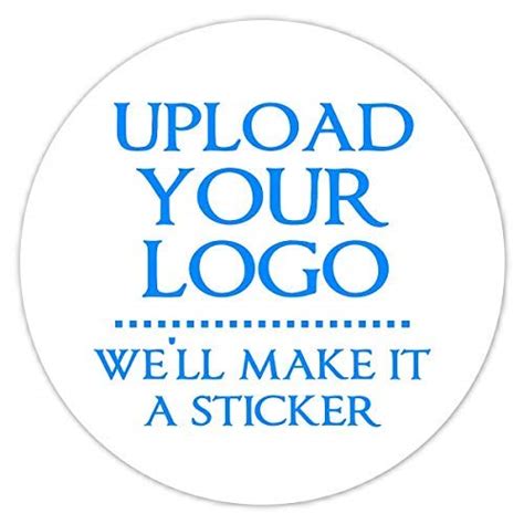 Buy 100 Custom Logo Stickers, Round Business Labels, Upload Your Logo, Choose from 3 Sizes (2 ...