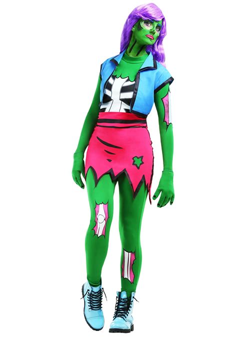 Pop Art Zombie Costume for Women