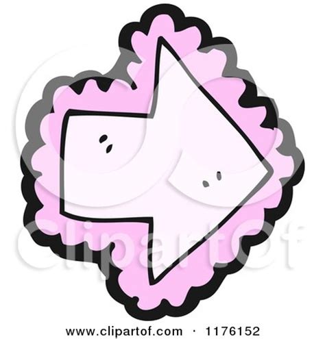 Cartoon of an Arrow Pointing to the Right - Royalty Free Vector ...