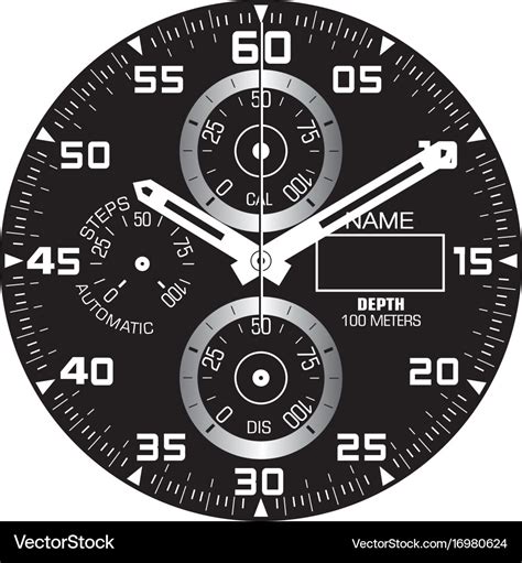 Smart watch face i Royalty Free Vector Image - VectorStock