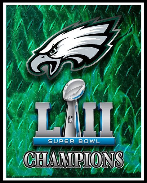 Philadelphia Eagles Super Bowl Championship 2018 Poster, Philadelphia ...