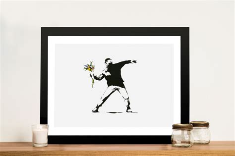 Rage Flower Thrower by Banksy Wall Art Print Sydney Australia