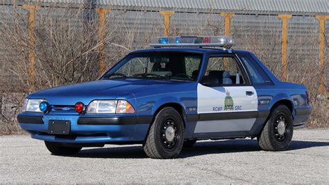 An Original Royal Canadian Mounted Police Ford Mustang SSP Patrol Car