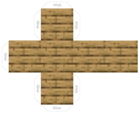 Papercraft Dark Oak Wood Planks Minecraft Printables Paper Crafts ...