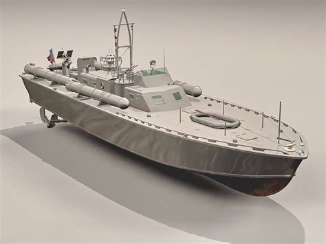 Motor Torpedo Boat PT-109 3D model - Download Free 3D models