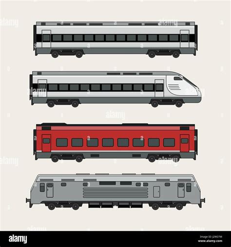 Train Side View Drawing