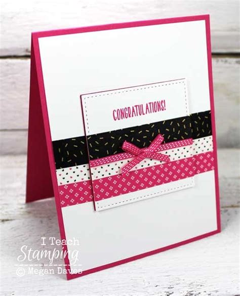 More Gorgeous Washi Tape Greeting Cards | I Teach Stamping