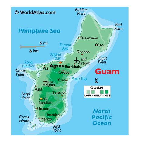 Guam Japan Map