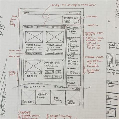 UI/UX Design Sketches and Wireframes from Instagram