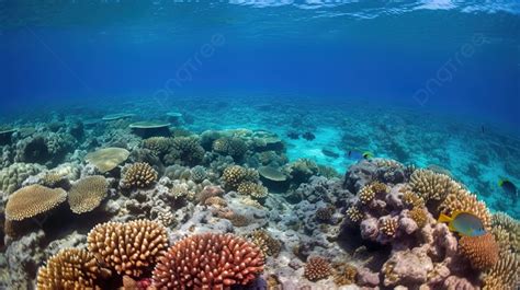 Gambar Pemandangan Bawah Air Terumbu Karang Yang Dalam, Gambar Laut Merah, Laut, Mesir Latar ...