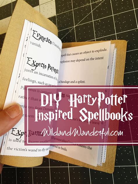 DIY Harry Potter Spellbook + Printable | Wild+Wanderful