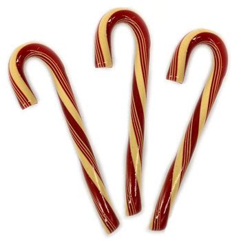 Organic Jumbo Candy Canes - Cinnamon by Hammond's Candies