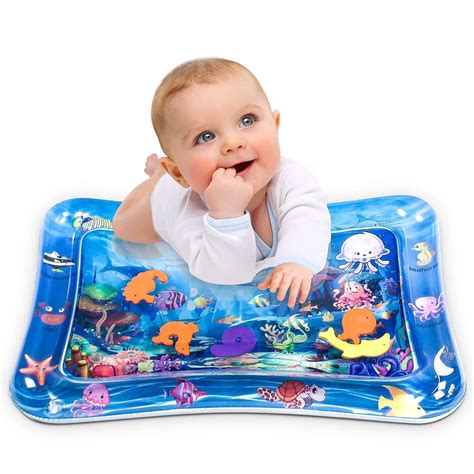 Infinno Inflatable Tummy Time Mat Premium Baby Water Play Mat for Infants and Toddlers Baby Toys ...