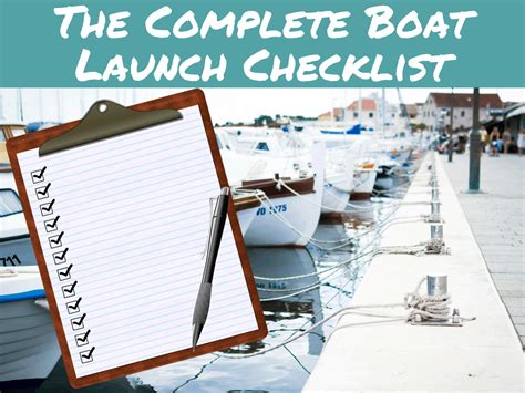 The Complete Boat Launch Checklist, from Paperwork to Equipment – Better Boat