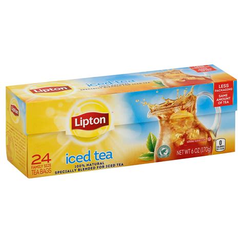 Lipton Black Iced Tea Bags Family-Sized - Shop Tea at H-E-B