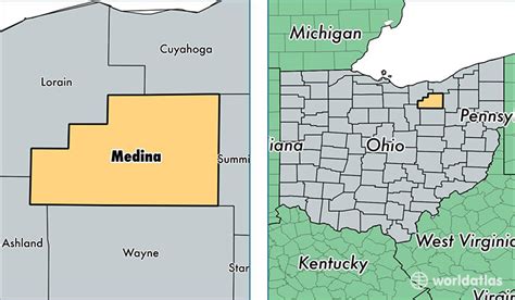 Medina County, Ohio / Map of Medina County, OH / Where is Medina County?