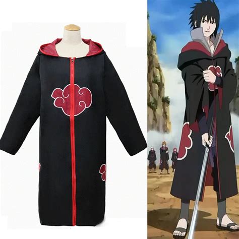 Japanese Anime Akatsuki Cloak | Naruto Cosplay Costume | Akatsuki Organization Members | Ninja ...