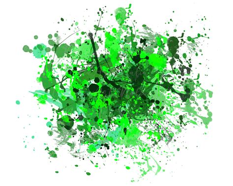 Background Paint Splatter Green Splash Frame Splatter Background Printable Artwork I Digital ...