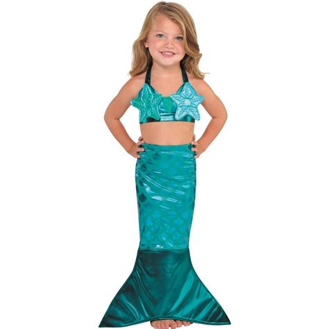 Mermaid Tail Kids Costume Small - Blue | BIG W