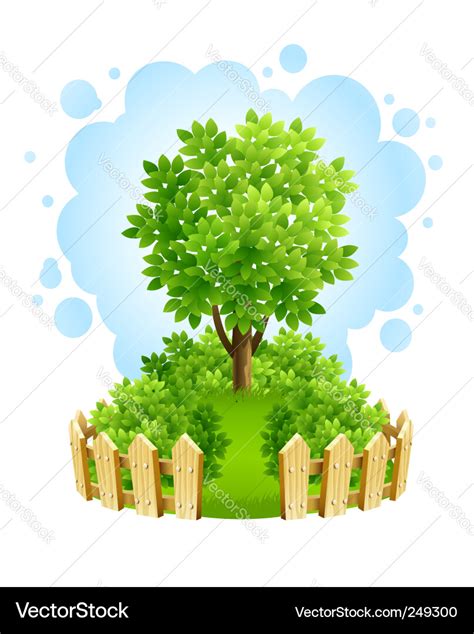 Garden fence Royalty Free Vector Image - VectorStock