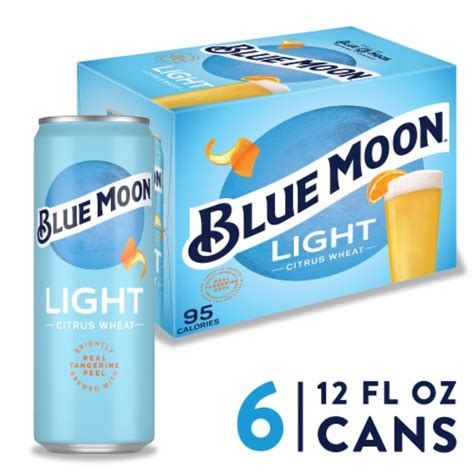 Blue Moon Light Sky Citrus Wheat Beer, 6 cans / 12 fl oz - Harris Teeter