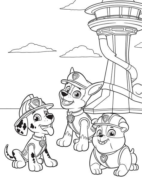 Free Printable Paw Patrol Coloring Pages For Kids