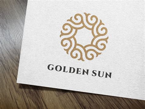 Golden Sun Logo | Branding & Logo Templates ~ Creative Market