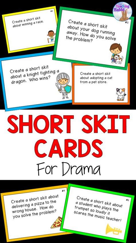 Use these drama scenario cards for elementary students to make short skits in partners! # ...