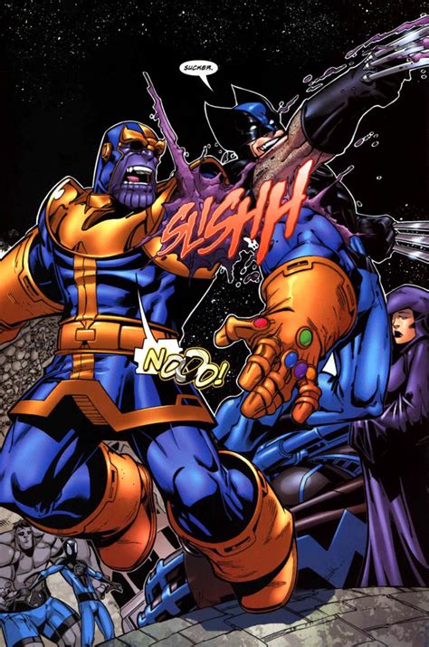 Wolverine vs Thanos - Battles - Comic Vine