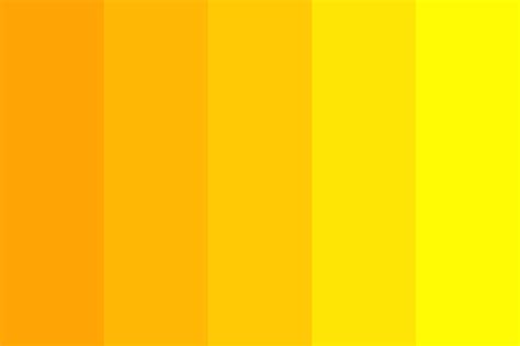 Orange to Yellow Color Palette Color Palette