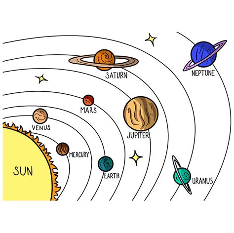 How to Draw the Solar System - Really Easy Drawing Tutorial