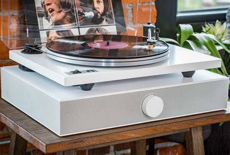 This new speaker is designed to sit under your turntable